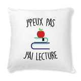 Coussin J'peux pas j'ai lecture 