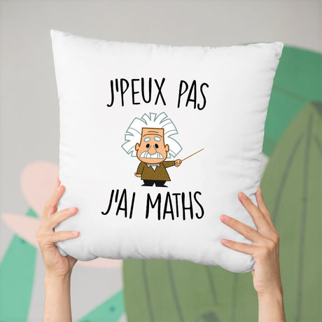 Coussin J'peux pas j'ai maths Blanc