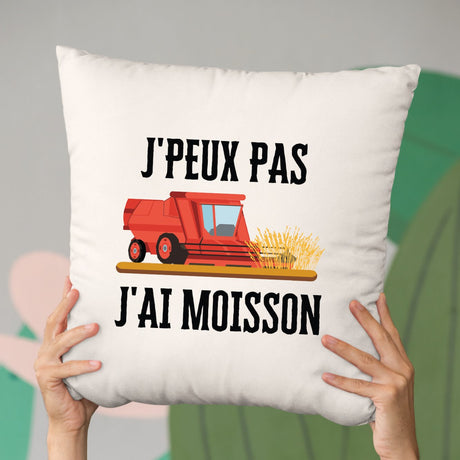 Coussin J'peux pas j'ai moisson Beige