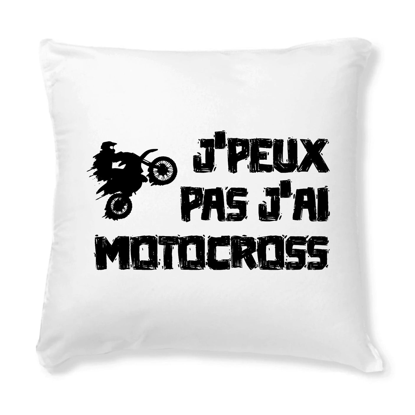 Coussin J'peux pas j'ai motocross 