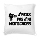 Coussin J'peux pas j'ai motocross 