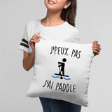 Coussin J'peux pas j'ai paddle Blanc