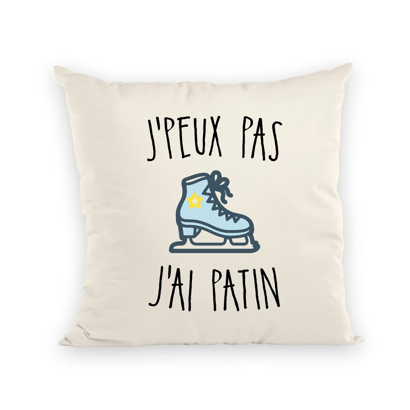 Coussin J'peux pas j'ai patin 