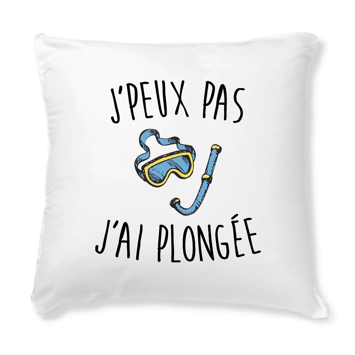 Coussin J'peux pas j'ai plongée 