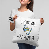 Coussin J'peux pas j'ai plongée Blanc