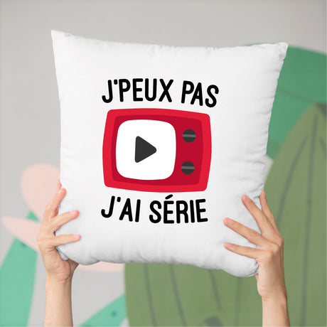 Coussin J'peux pas j'ai série Blanc