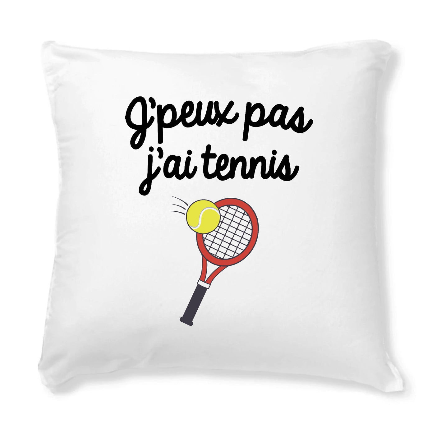 Coussin J'peux pas j'ai tennis 