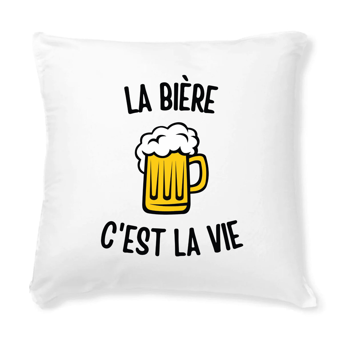 Coussin La bière c'est la vie 