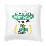 Coussin La meilleure vétérinaire du monde 