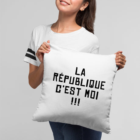 Coussin La république c'est moi Blanc