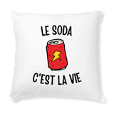 Coussin Le soda c'est la vie 