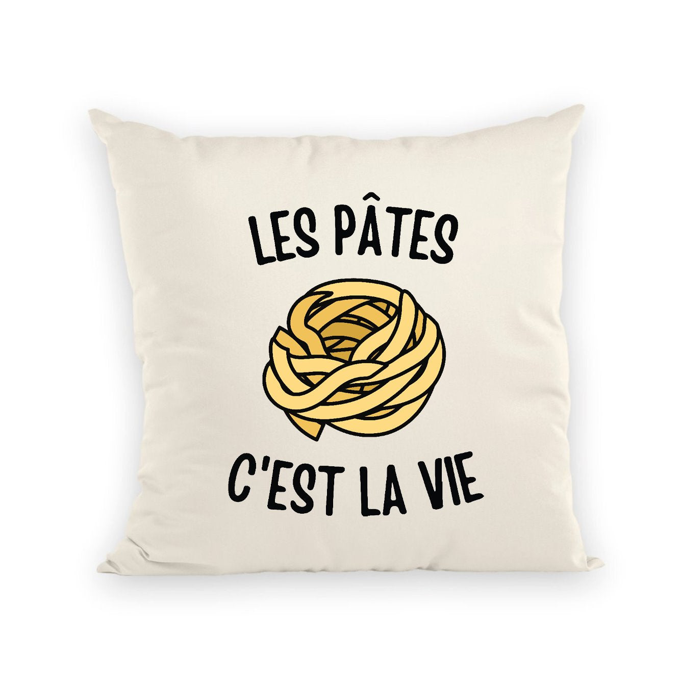 Coussin Les pâtes c'est la vie 