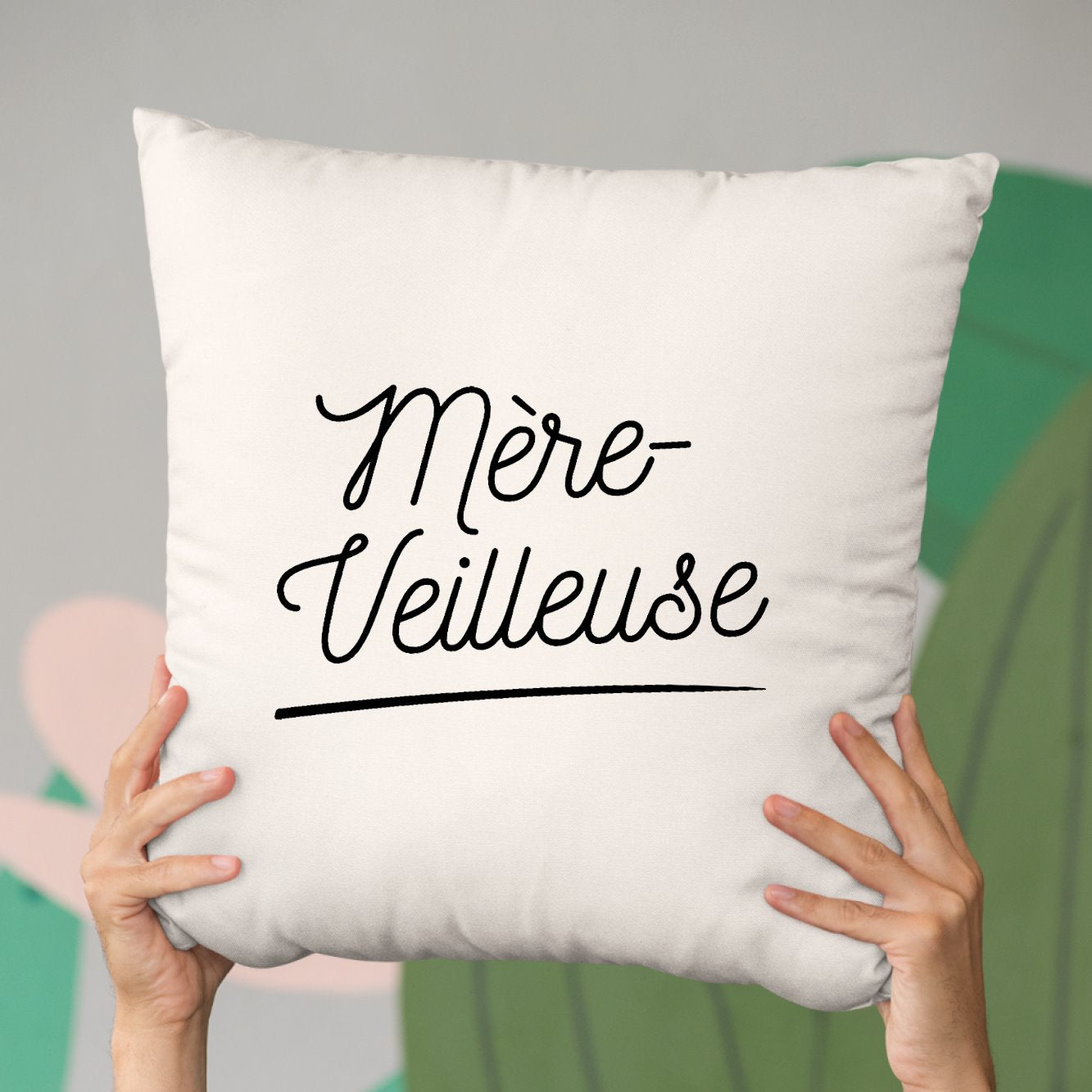 Coussin Mère-veilleuse Beige