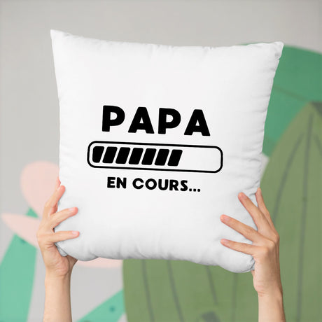 Coussin Papa en cours Blanc