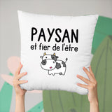 Coussin Paysan et fier de l'être Blanc