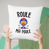 Coussin Roule ma poule Blanc