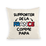 Coussin Supporter de la France comme papa 