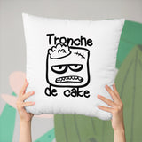 Coussin Tronche de cake Blanc