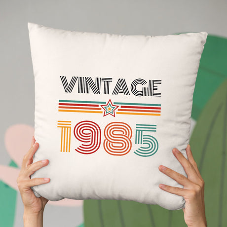 Coussin Vintage année 1985 Beige