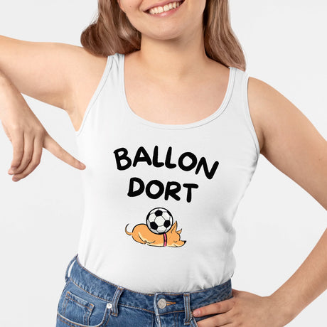 Débardeur Femme Ballon dort Blanc