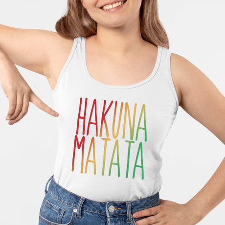 Débardeur Femme Hakuna Matata Blanc