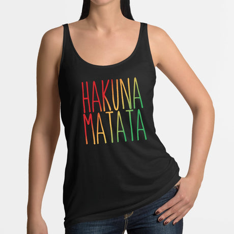 Débardeur Femme Hakuna Matata Noir