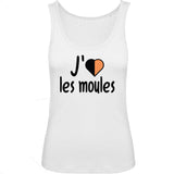 Débardeur Femme J'aime les moules 