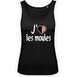 Débardeur Femme J'aime les moules 