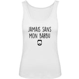 Débardeur Femme Jamais sans mon barbu 