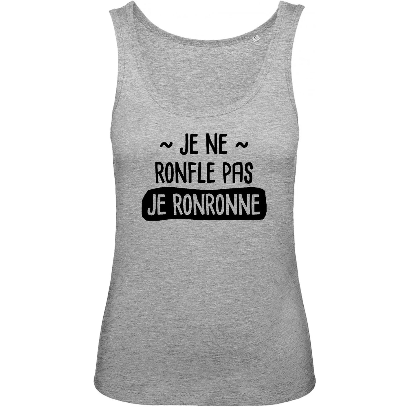 Débardeur Femme Je ne ronfle pas je ronronne 