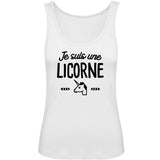 Débardeur Femme Je suis une licorne 