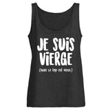 Débardeur Femme Je suis vierge 