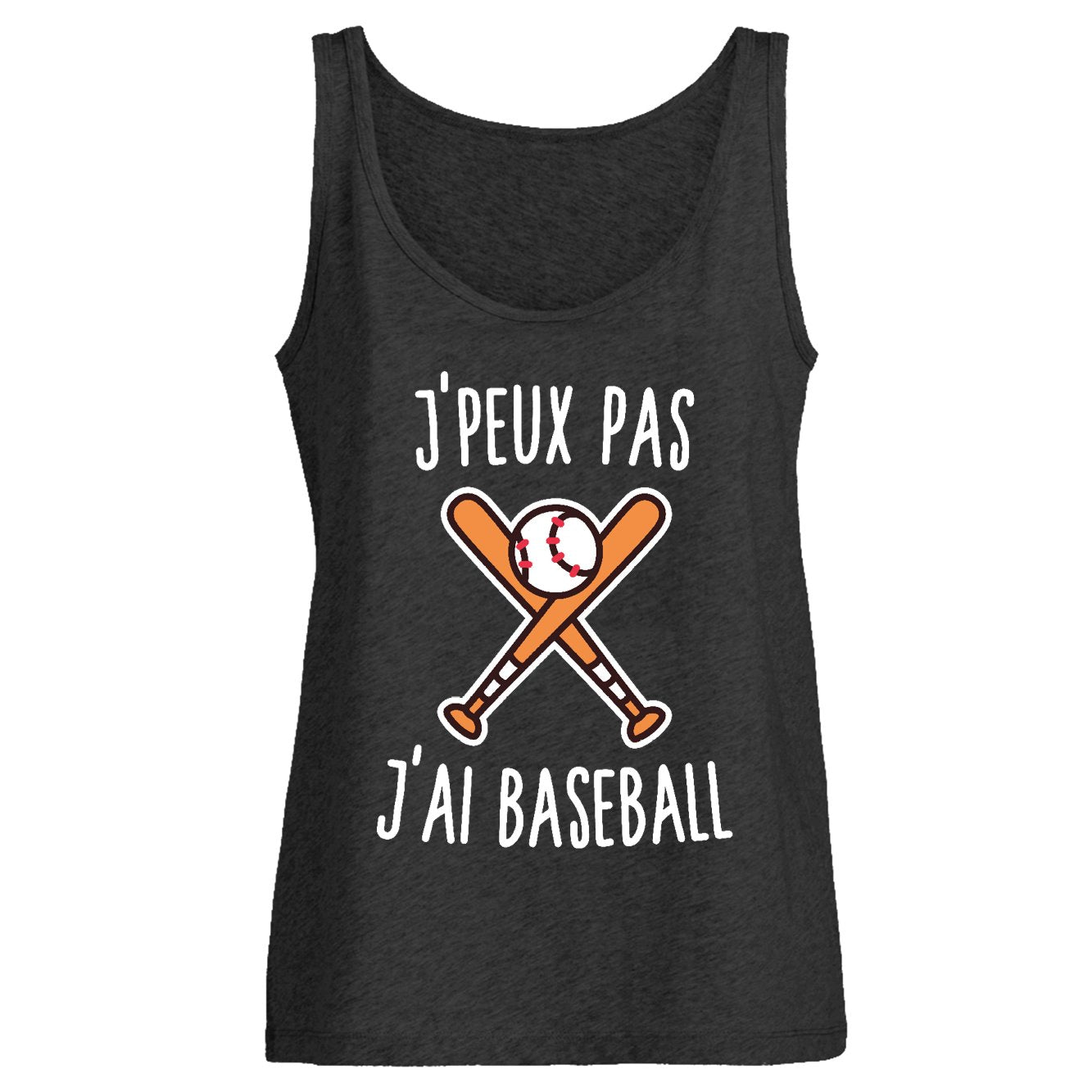 Débardeur Femme J'peux pas j'ai baseball 