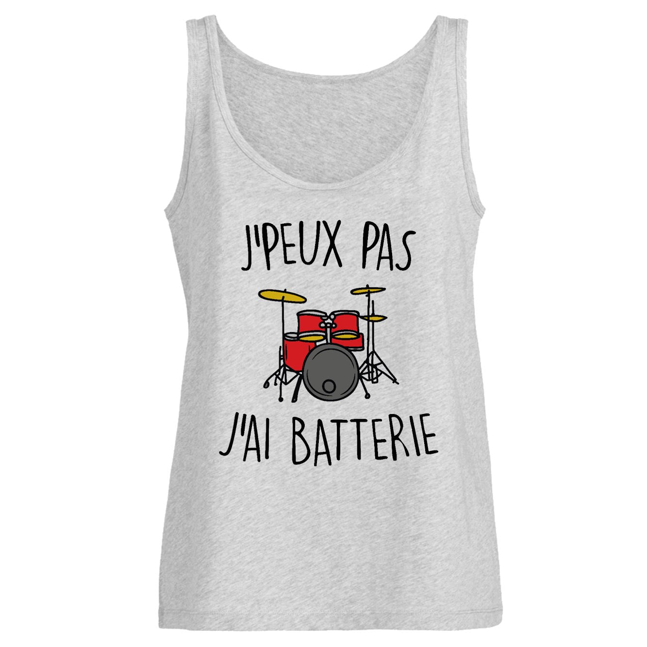 Débardeur Femme J'peux pas j'ai batterie 