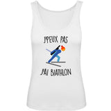 Débardeur Femme J'peux pas j'ai biathlon 