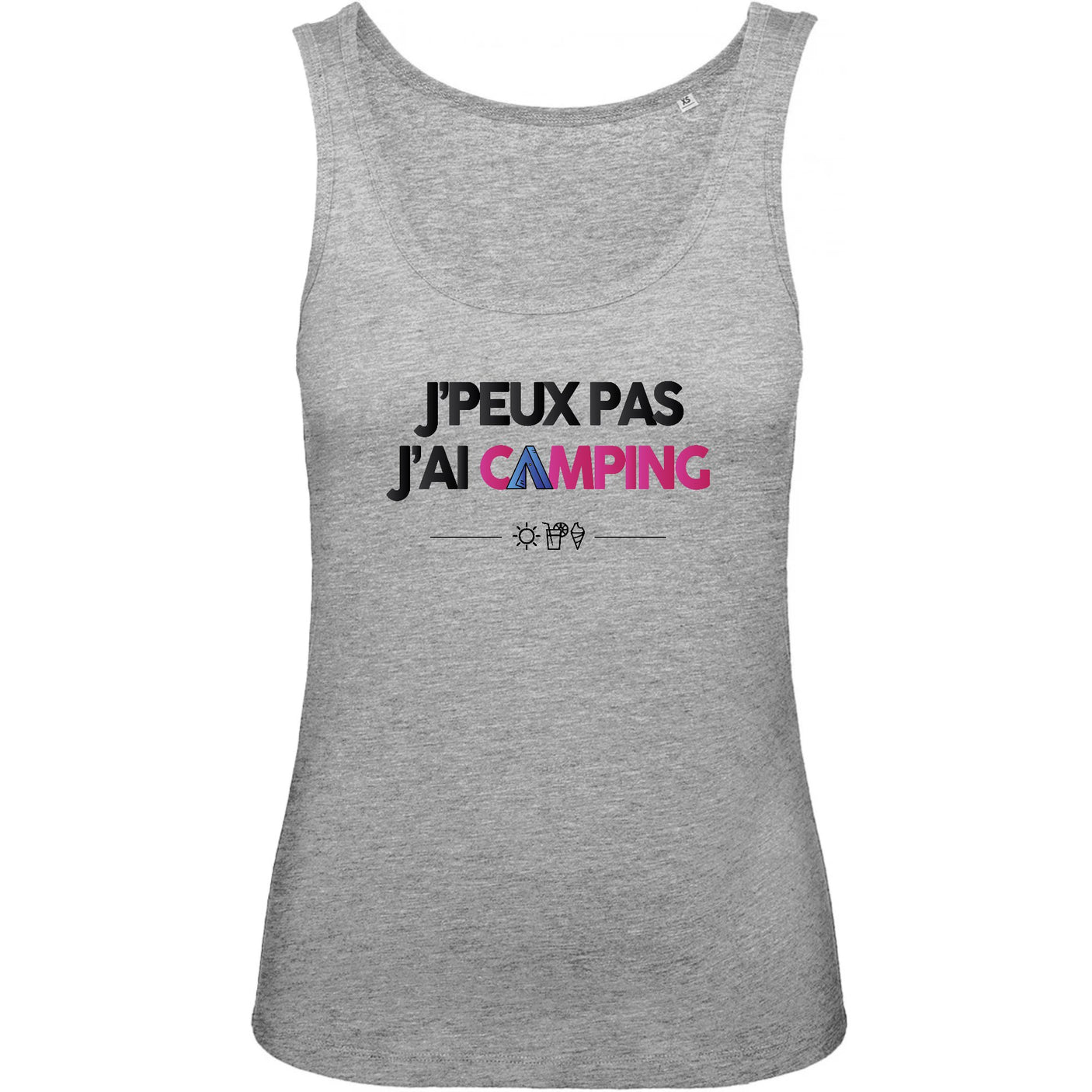 Débardeur Femme J'peux pas j'ai camping 