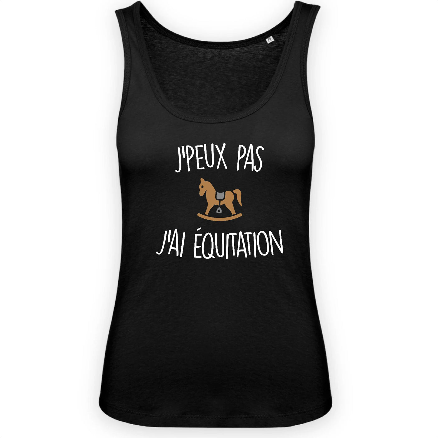 Débardeur Femme J'peux pas j'ai équitation 