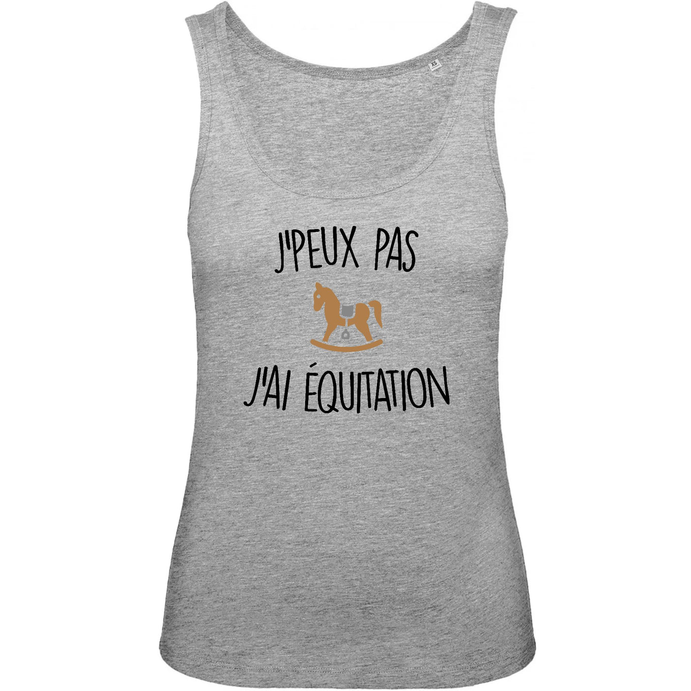 Débardeur Femme J'peux pas j'ai équitation 