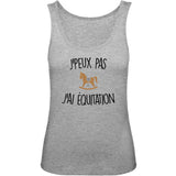 Débardeur Femme J'peux pas j'ai équitation 