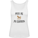 Débardeur Femme J'peux pas j'ai équitation 