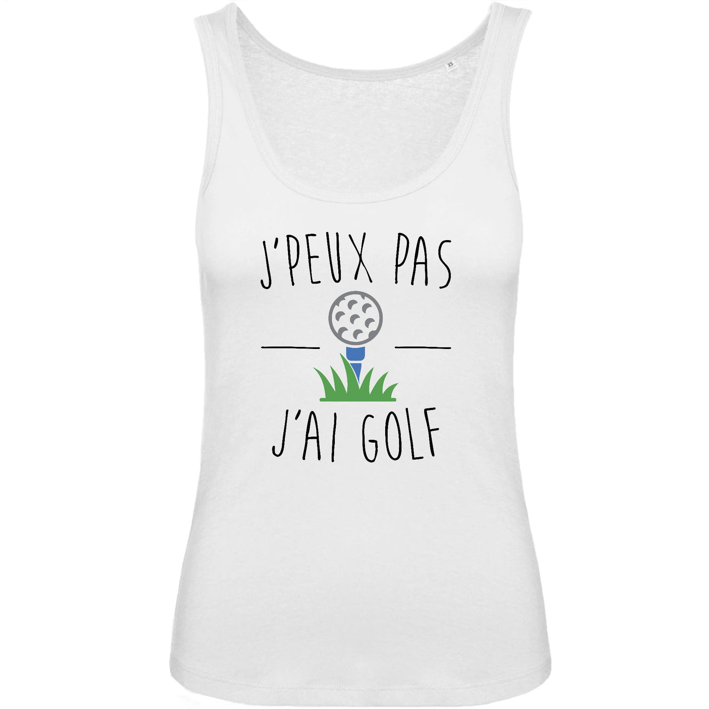 Débardeur Femme J'peux pas j'ai golf 