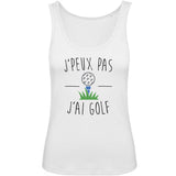 Débardeur Femme J'peux pas j'ai golf 