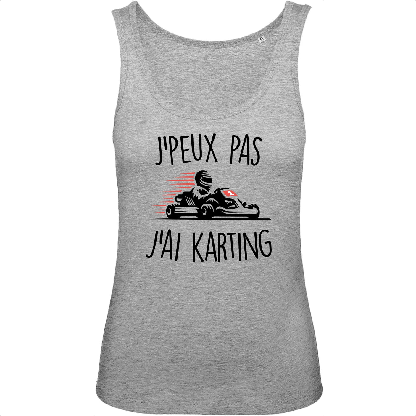 Débardeur Femme J'peux pas j'ai karting 