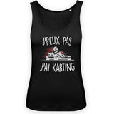 Débardeur Femme J'peux pas j'ai karting 