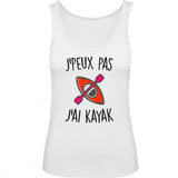 Débardeur Femme J'peux pas j'ai kayak 