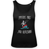 Débardeur Femme J'peux pas j'ai kitesurf 