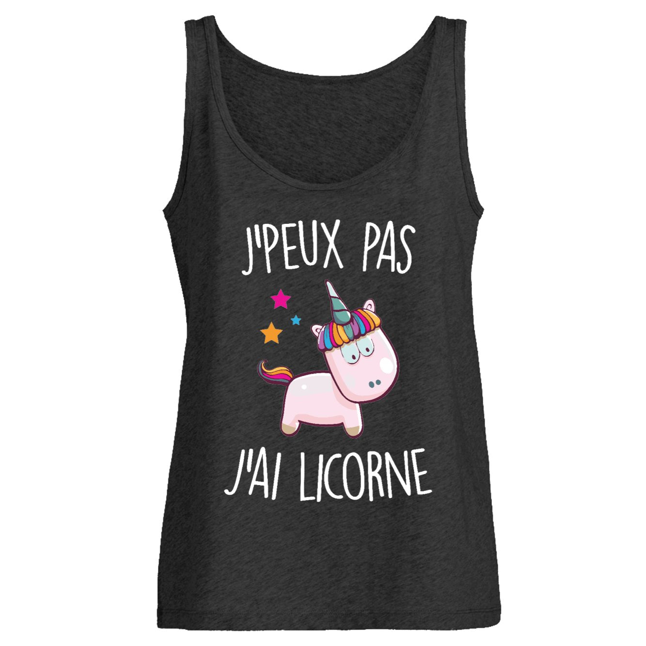 Débardeur Femme J'peux pas j'ai licorne 