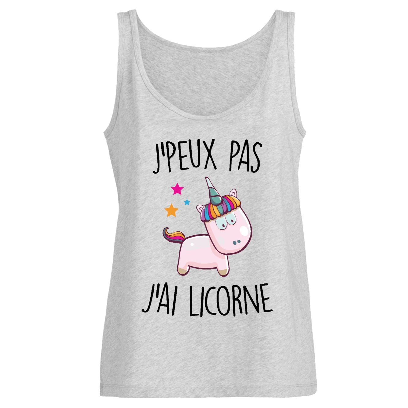 Débardeur Femme J'peux pas j'ai licorne 