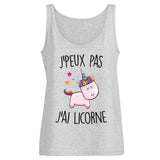 Débardeur Femme J'peux pas j'ai licorne 