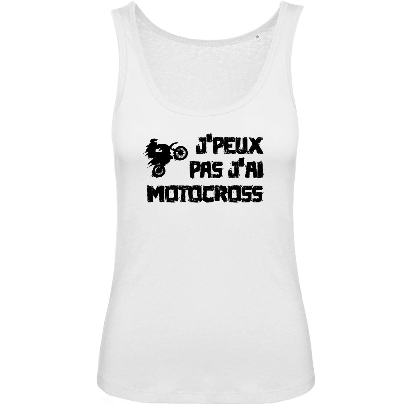 Débardeur Femme J'peux pas j'ai motocross 